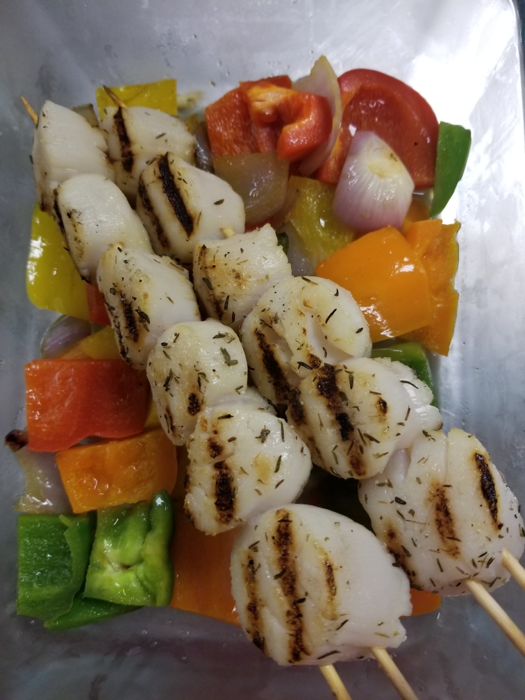 Grilled Scallops with Guava Lime Glaze